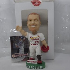 NEW 2001 Donruss Mark McGwire St. Louis Cardinals Bobblehead w/Box & Card NIB